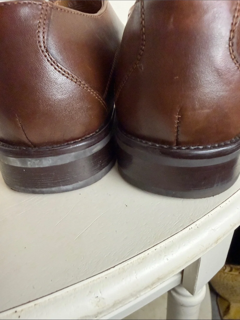 (2384) Nunn Bush NXXT Men's Brown Leather Lace-Up Dress Shoes, Size: 10.5